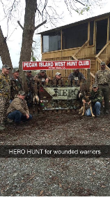 Hero Hunt Veterans at Pecan Island West Hunt Club